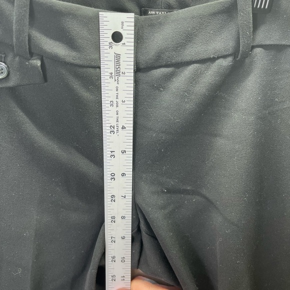 Ann Taylor Petite Black Wide Leg Dress Pants Womens 6P Modern Stretch 1999 - Picture 5 of 9